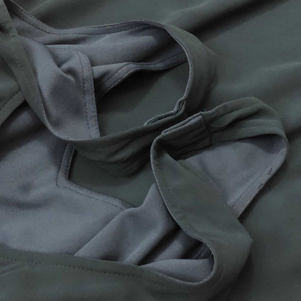 SMYM Kendall Deep Jade Chiffon Maxi Dress - Picture 6 of 7